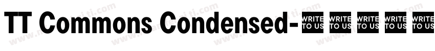 TT Commons Condensed字体转换